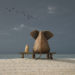 elephant, seesaw